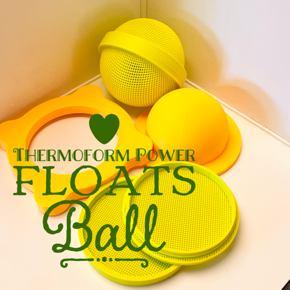 Thermoformed Power Float Ball for Bath Bombs or Mini Bombs STARTER KIT