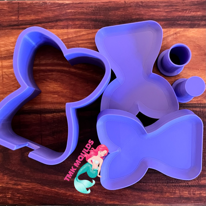 3 Piece Bubble Wand Moulds