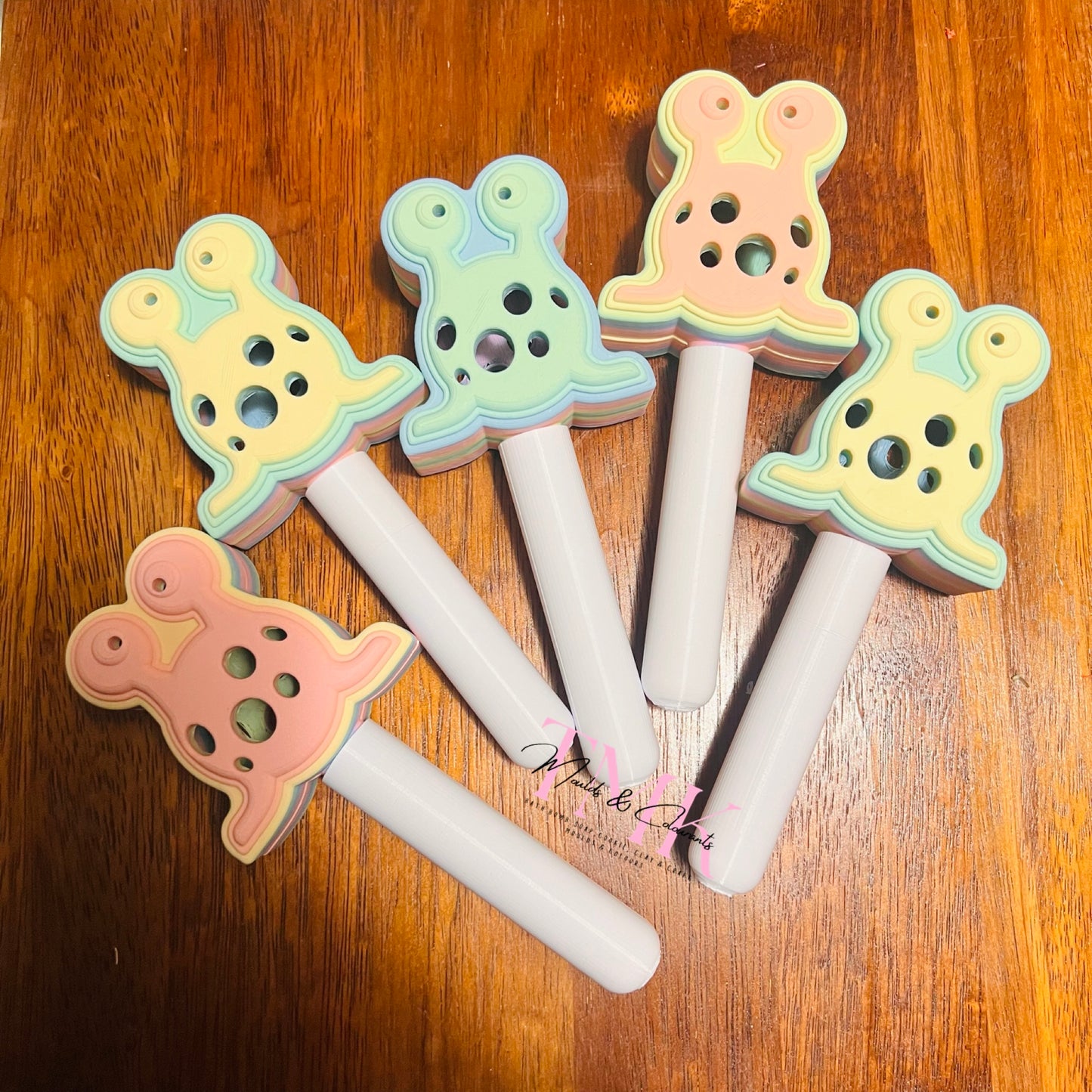 10x Mini Magic Bath Bomb Wands with matching colour handle (Colours in description)