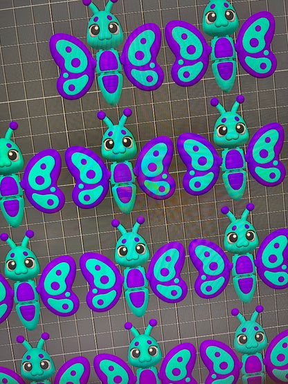 Belinda Butterfly 1, Butterfly 2, Bee, Seahorse, Mouse & Tiger