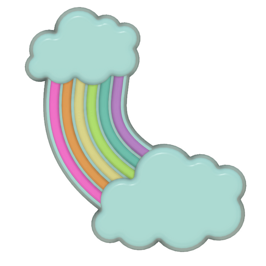 Double Cloud Different kinda Arch Rainbow (3D Printed)