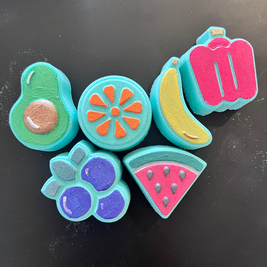 Fruit & Vegetables Toddler Moulds and Plungers