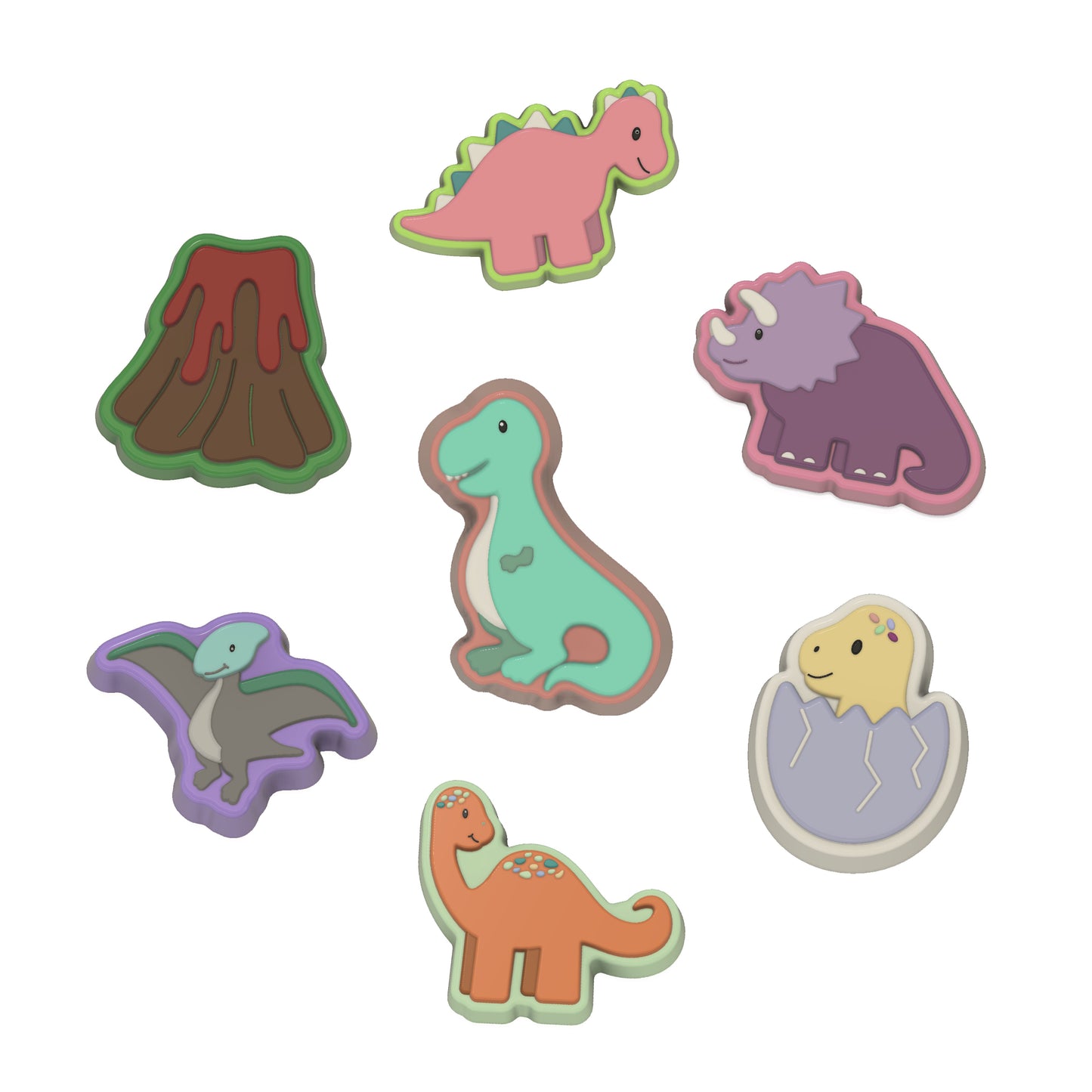 Prehistoric Dinosaur Collection (Vac Formed)6 in total in 3 Sizes each