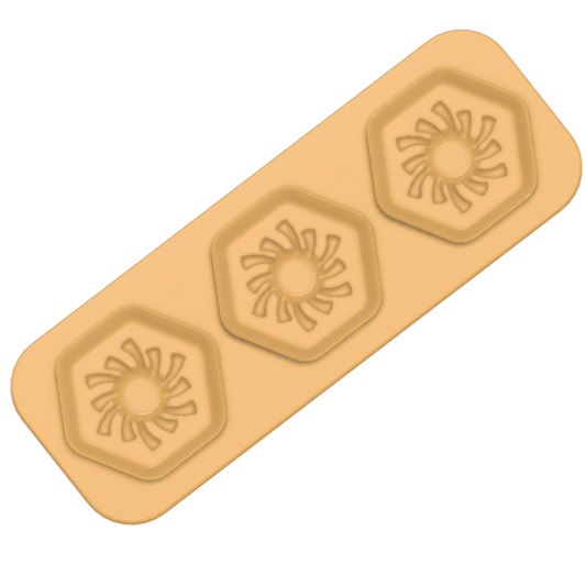 Trio Steamer Hybrid Hex Shaped and Design Plates