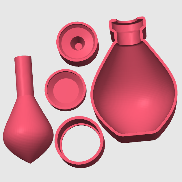 Elegance Bottle GemBox STL