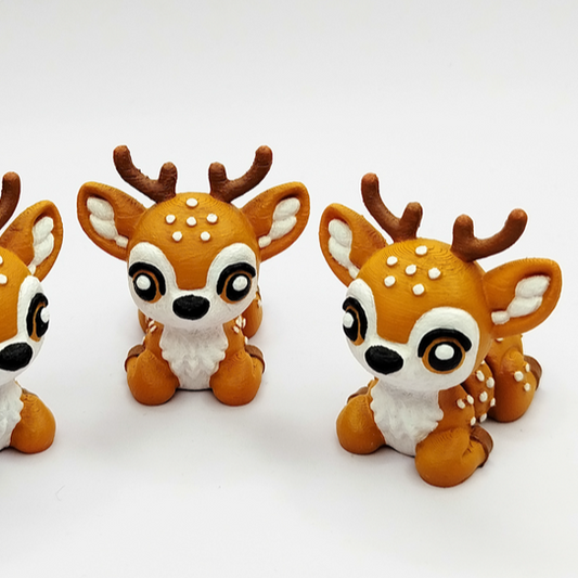 10x 3D Printed Mini Articulated Deer for Toy Surprise Bath Bombs (Copy)
