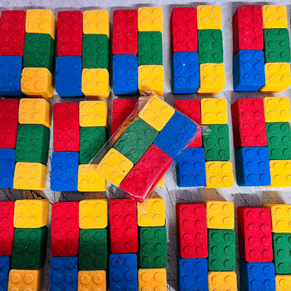 STL Files 3x Different Building Blocks Bricks 3 Piece Moulds