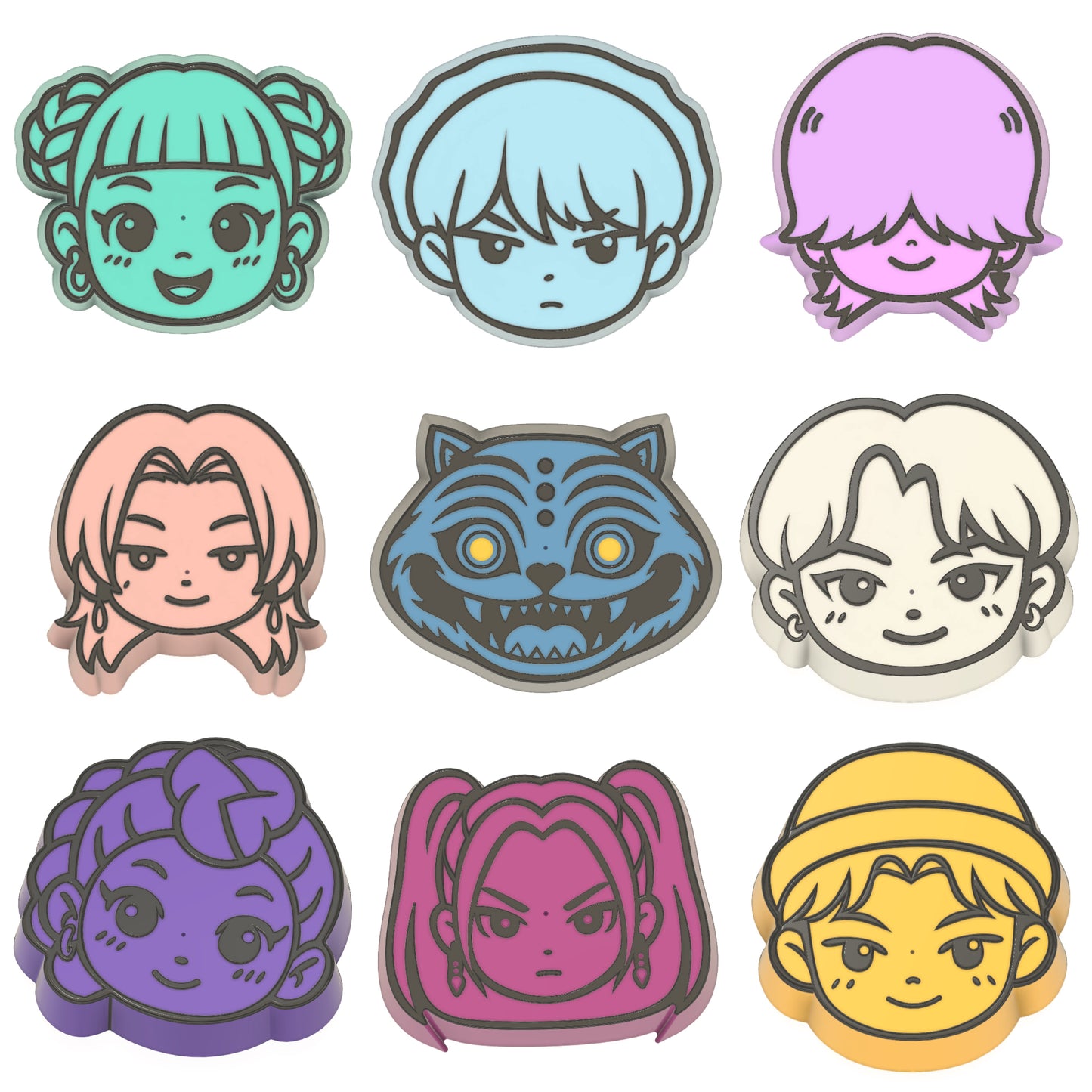 Demon Hunters Collection Vac Form or Hybrid Moulds (3D Printed)