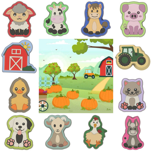 (Vacuum Form Mould) Farm Series of 12 Moulds