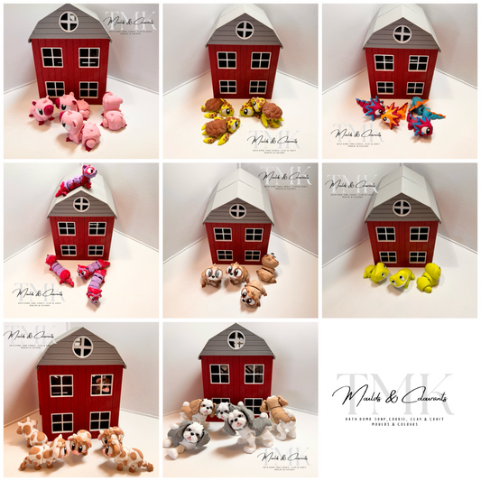 Randomly Chosen Mixed Packs of Flexi Articulated Prints. X20