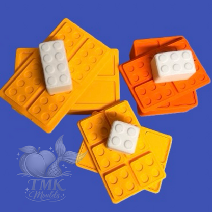 STL Files 3x Different Building Blocks Bricks 3 Piece Moulds