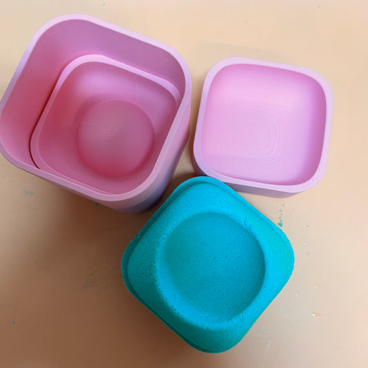 Square Indent 3 Piece Press Mould