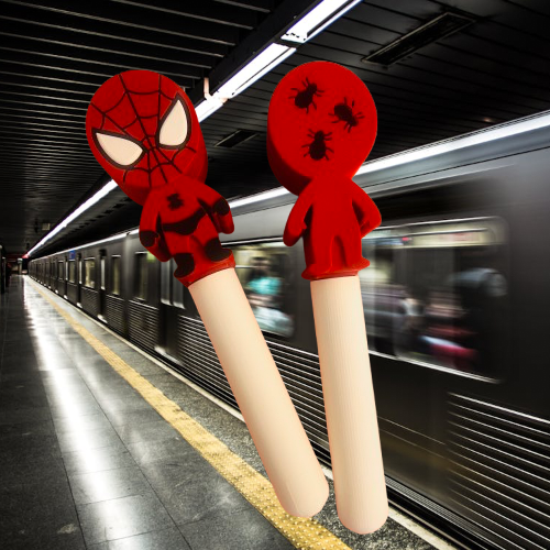 Spiderman Full Colour Bath Bomb Wands 10x orx5 (3D Printed)