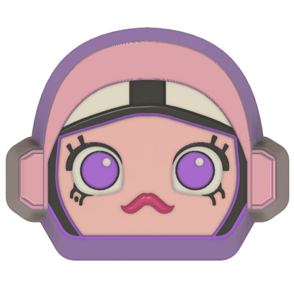 Space Molly Head Only  (3D Printed)