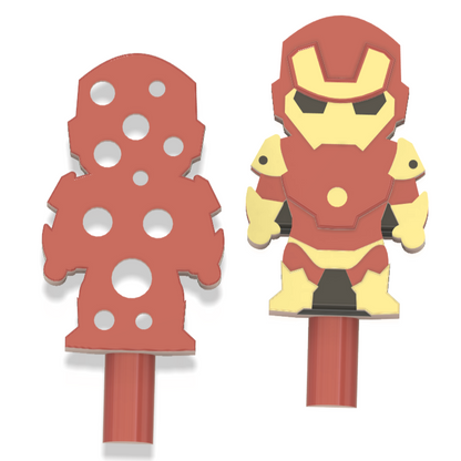 Ironman Full Colour Bath Bomb Wands 10x orx5 (3D Printed)