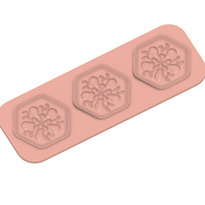 Trio Steamer Hybrid Hex Shaped and Design Plates