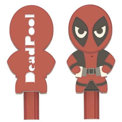 DeadPool Full Colour Bath Bomb Wands 10x orx5 (3D Printed)