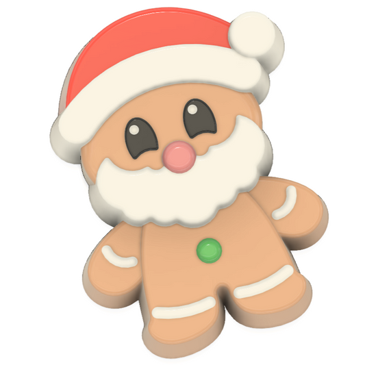 Christmas Santa Gingerbread Hybrid Mould Christmas 2025 (3D Printed)