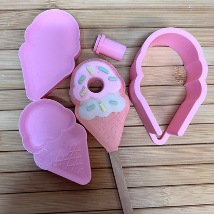 3 Piece Bubble Wand Moulds