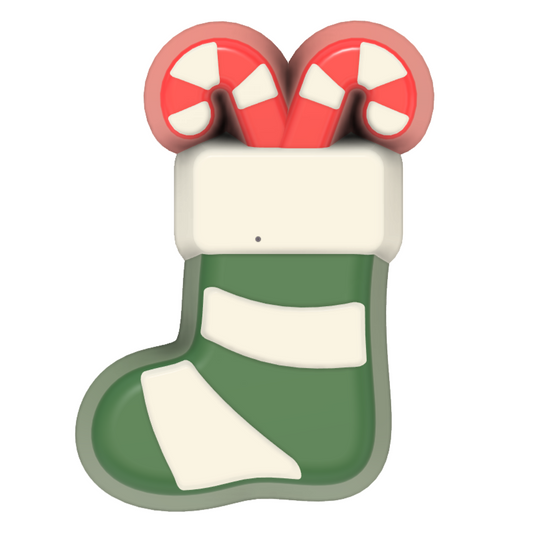 Stocking and Candycane Hybrid Mould Christmas 2025 (3D Printed)