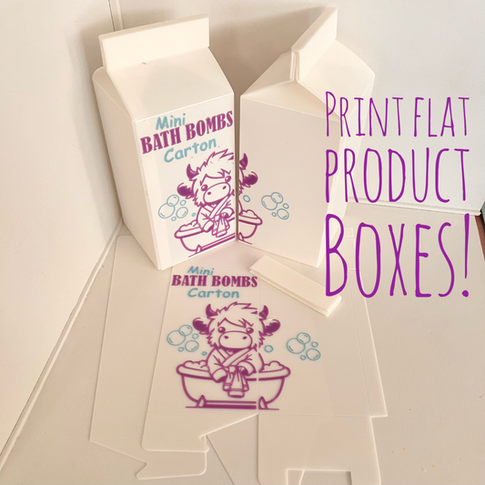 Mini Bath Bomb Milk Cartons Tall x 10