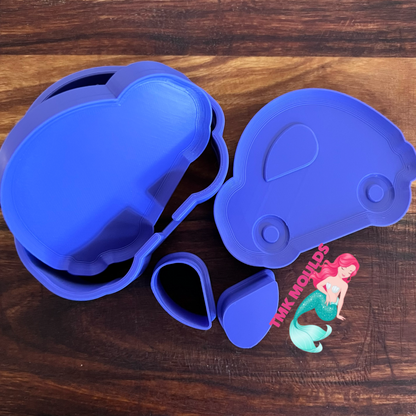 3 Piece Bubble Wand Moulds