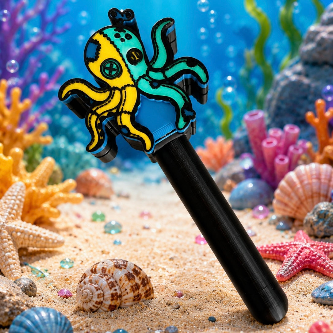 Octopus Bath Bomb Wands STL