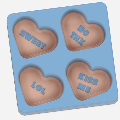 Valentines Conversation Hearts Toddler Moulds
