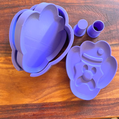 3 Piece Bubble Wand Moulds