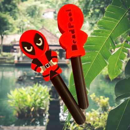 DeadPool Full Colour Bath Bomb Wands 10x orx5 (3D Printed)