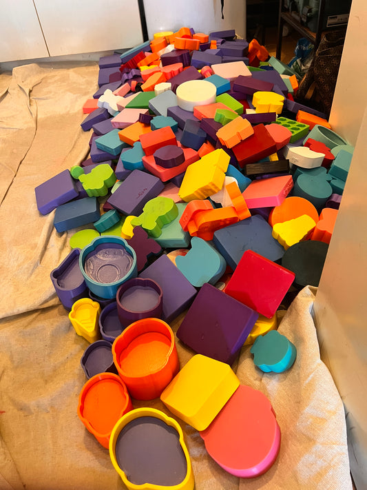 Destash 3 piece and Hybrid 3D Printed Moulds Mystery Bags of 10x in each