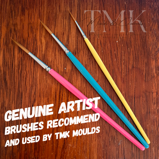 Brushes specially for painting Bath Bombs.