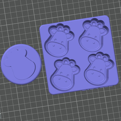 Safari Animals Toddler Moulds and Plungers