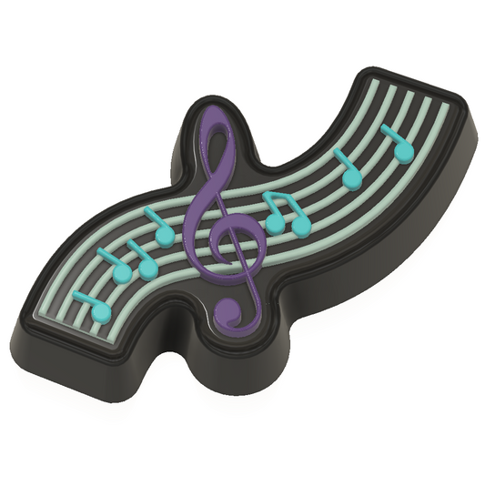 Music Sheet Swirl NEW (Vacuum Form Mould)