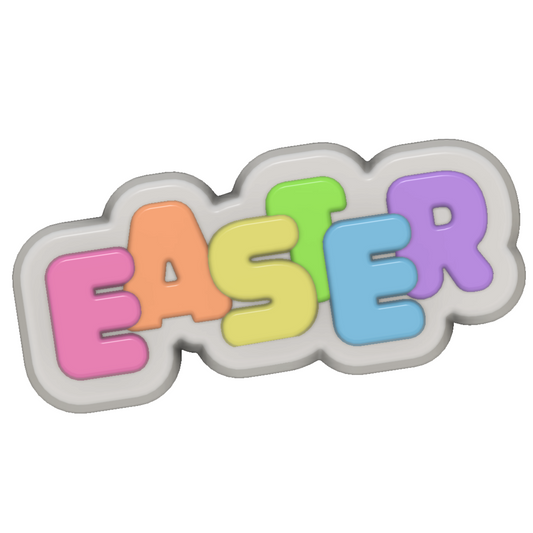 EA26 Easter Text Hybrid Mould (3D Printed)