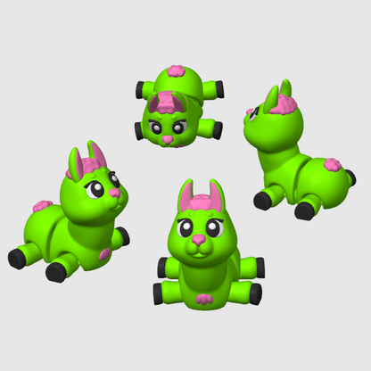Farm Themed Mini Articulated Flexi Toys 10X