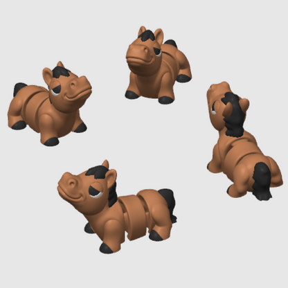Animals you might see at the Farm Mini Articulated 3D Prints for Bath Bombs