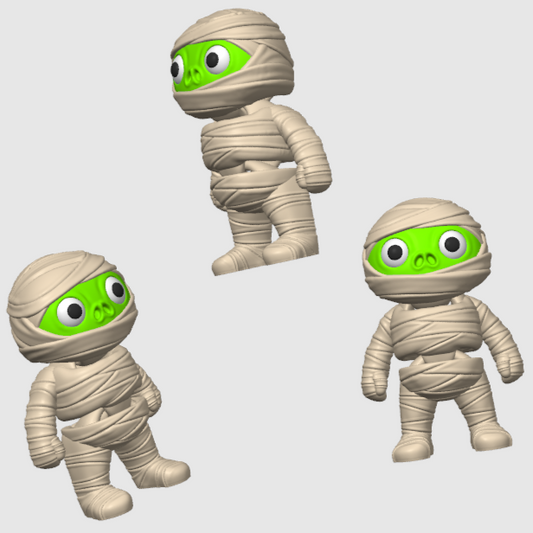 10x 3D Printed Mini Articulated Halloween Zombie Mummy for Toy Surprise Bath Bombs (Copy) (Copy)