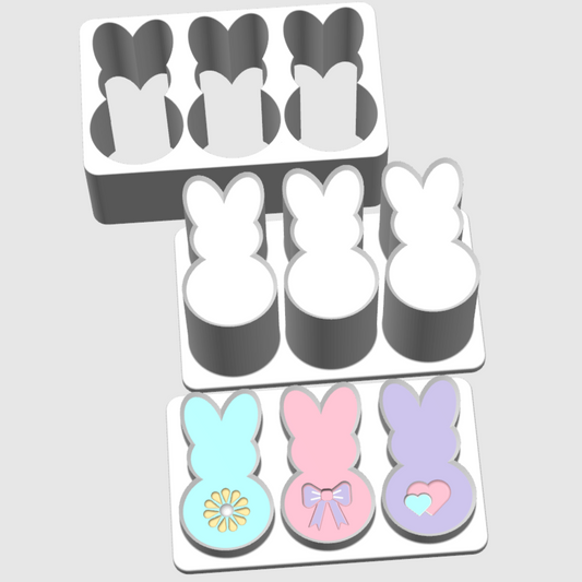 EA26 Peep Tails Trio 3 Piece 3D Printed Mould
