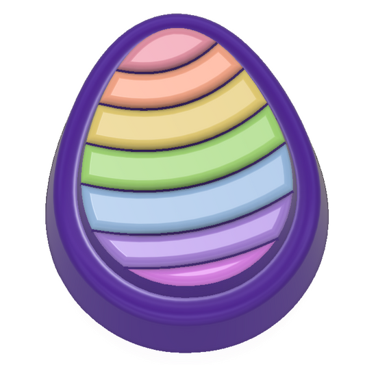 EA26 Striped Simple Egg Hybrid Mould (3D Printed)