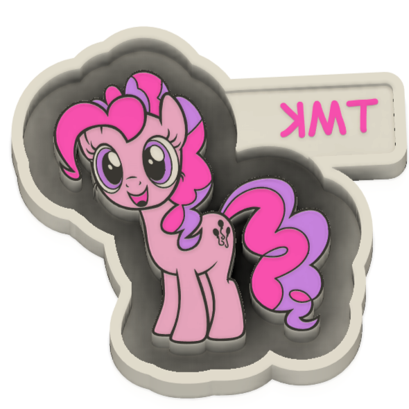 My Pony Pink Cutey Toon Collection Freshie Silicone Mould, Mould Former or STL