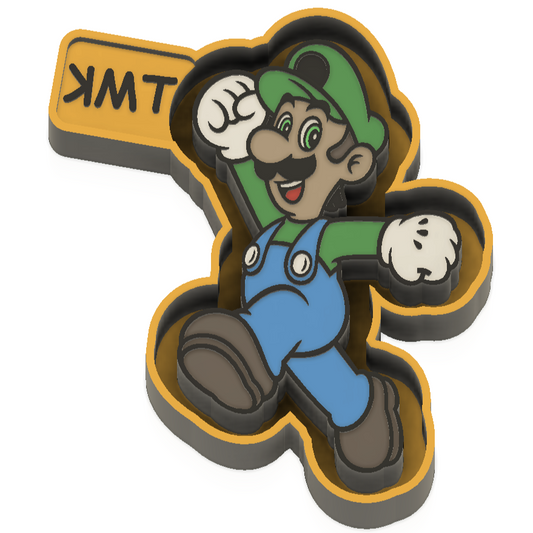 Green Plumber Guy Toon Collection Freshie Silicone Mould, Mould Former or STL