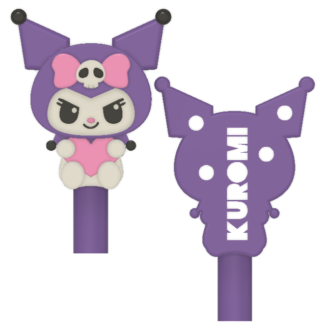 Kuromi Magic Bath Bomb Wands STL