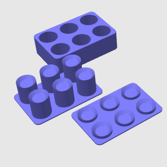 Bite Size Multi Tab 3 Piece Moulds (Thank you Sue for the name❤️)