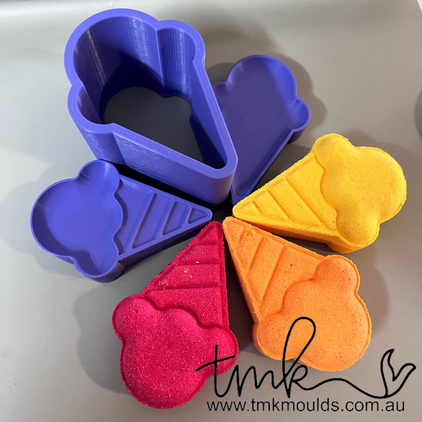 Retro Icecream 3 Piece Press Mould