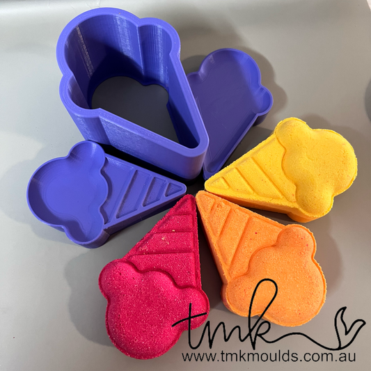 Retro Icecream 3 Piece Press Mould STL