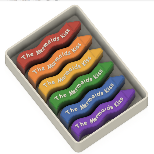 Soap Crayon Squiggly Mould Former OR Silicone Mould