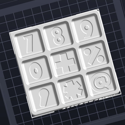 Alphabet, Numbers & Symbols Confetti Mould & Plunger