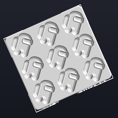 Crew man Confetti Mould & Plunger