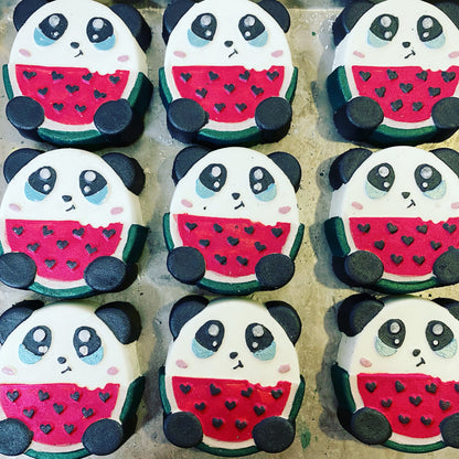 Chibi Panda with Watermelon (Vacuum Form Mould)